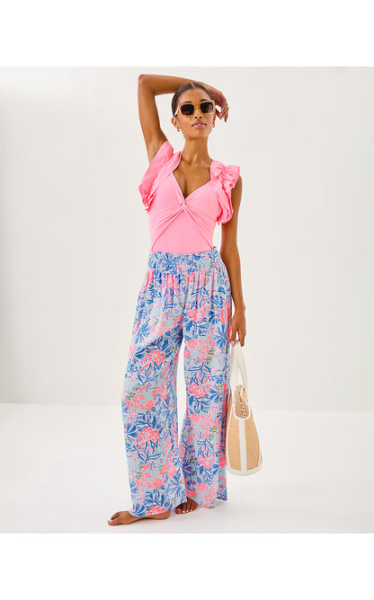 ENZO PANT COVERUP, MULTI ELEPHANT SPLASH
