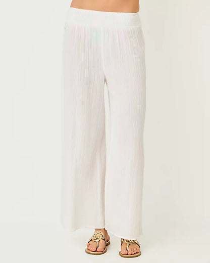 ENZO PANT COVERUP, RESORT WHITE