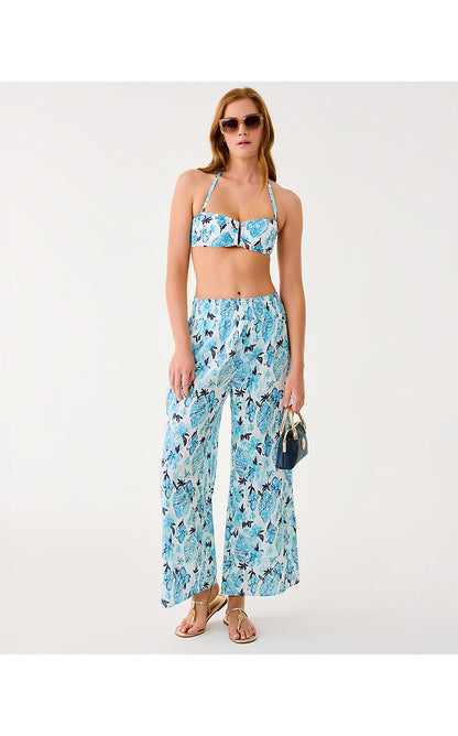 ENZO PANT COVERUP, RESORT WHITE SEASHELL SPLENDOR