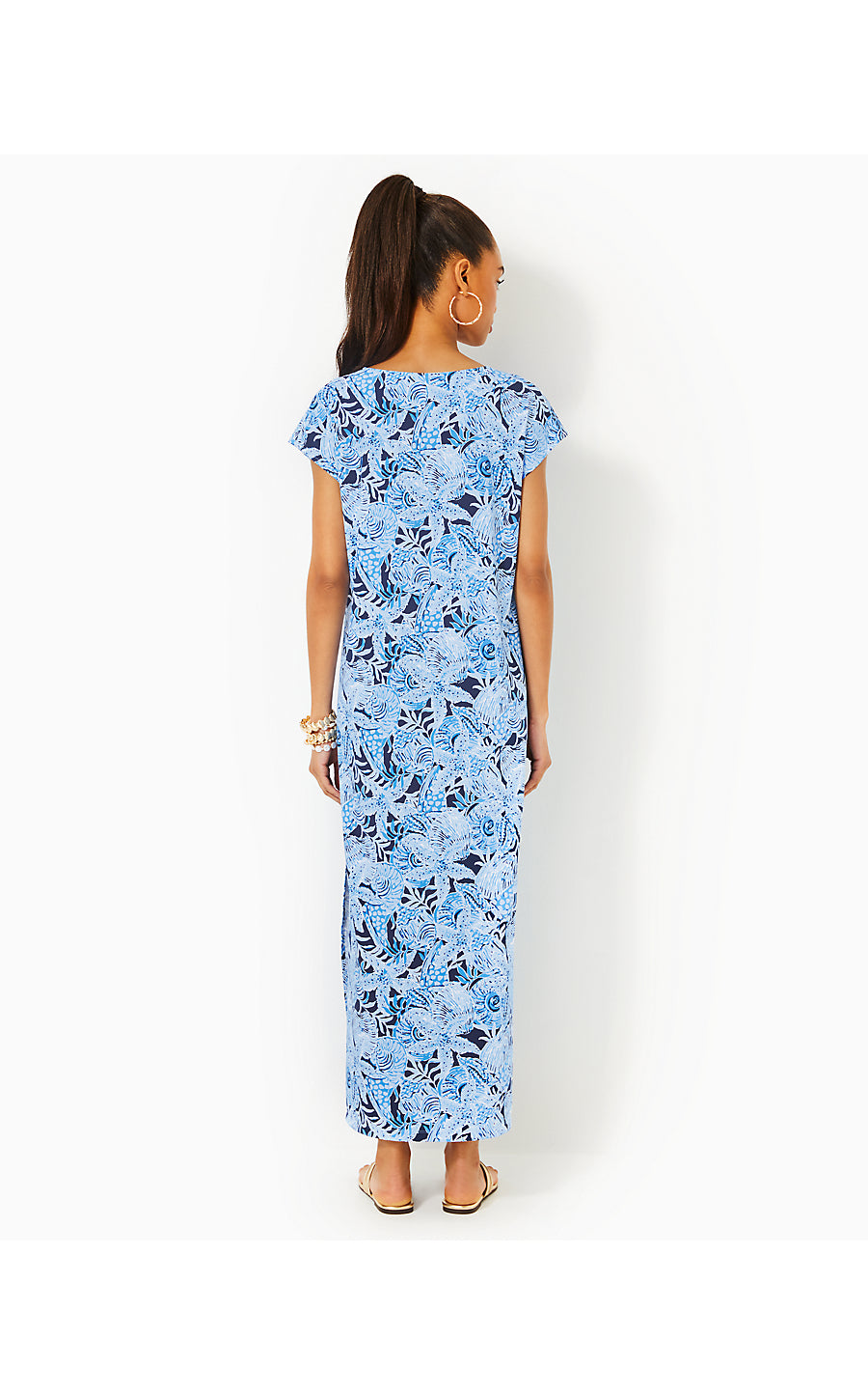 TALLI MAXI COVERUP, BONAIRE BLUE COASTAL CONSTELLATION