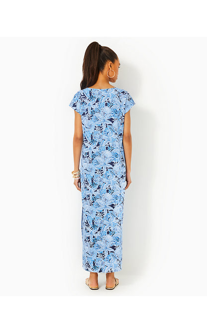 TALLI MAXI COVERUP, BONAIRE BLUE COASTAL CONSTELLATION