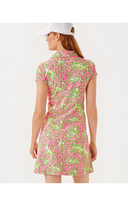 FRIDA SCALLOP POLO DRESS, ROUSSEAU PINK MANE CHARACTER ENERGY