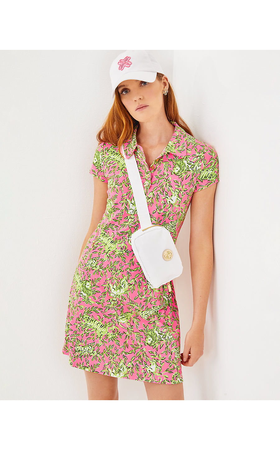 FRIDA SCALLOP POLO DRESS, ROUSSEAU PINK MANE CHARACTER ENERGY