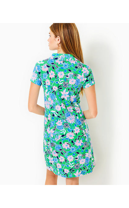 FRIDA SCALLOP POLO DRESS, SPEARMINT GOLF TILL YOU DROP