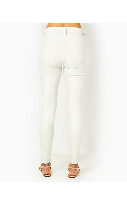 EAGAN HIGH RISE SUPER SKINNY JEAN, COCONUT METALLIC