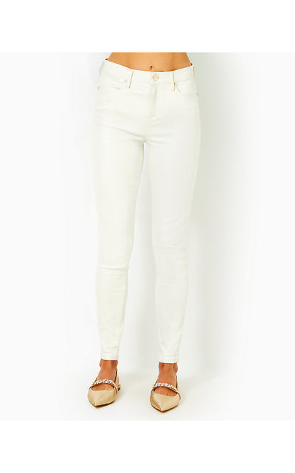 EAGAN HIGH RISE SUPER SKINNY JEAN, COCONUT METALLIC