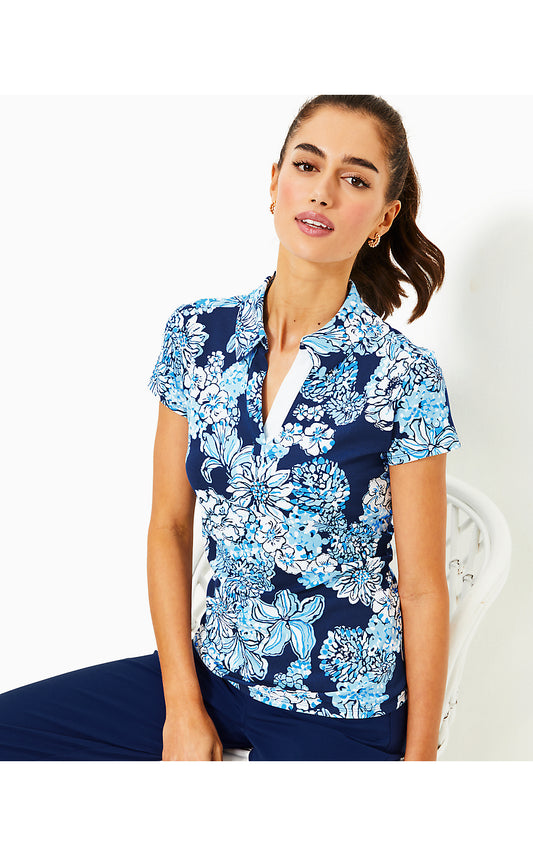 FRIDA POLO UPF 50+, LOW TIDE NAVY BOUQUET ALL DAY
