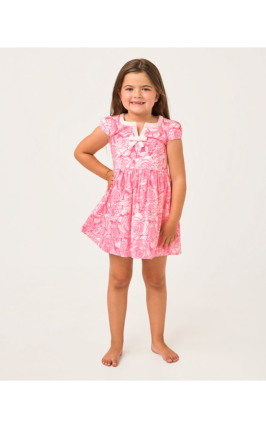 LOUISE DRESS, CONFETTI PINK LIL ROSANNA