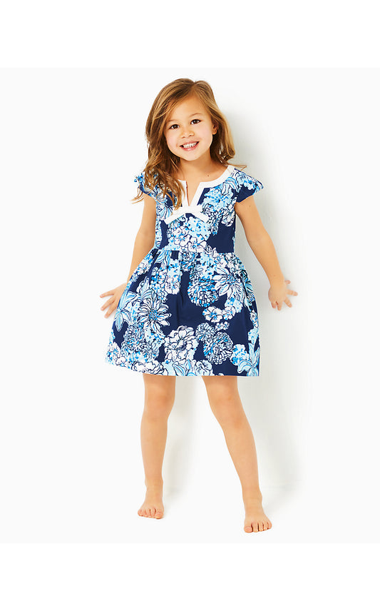 LOUISE DRESS, LOW TIDE NAVY BOUQUET ALL DAY