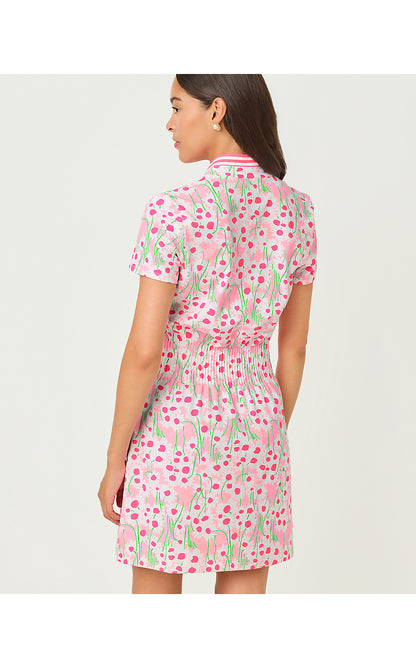 LOVE ACTIVE DRESS UPF 50+, CONCH SHELL PINK LIL SUNNY DAISIES