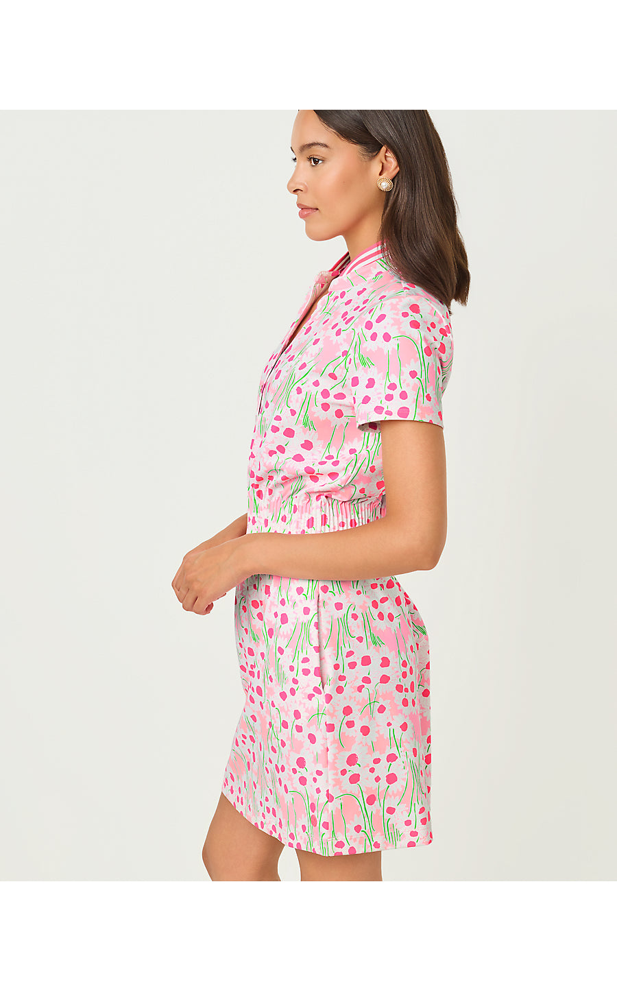LOVE ACTIVE DRESS UPF 50+, CONCH SHELL PINK LIL SUNNY DAISIES