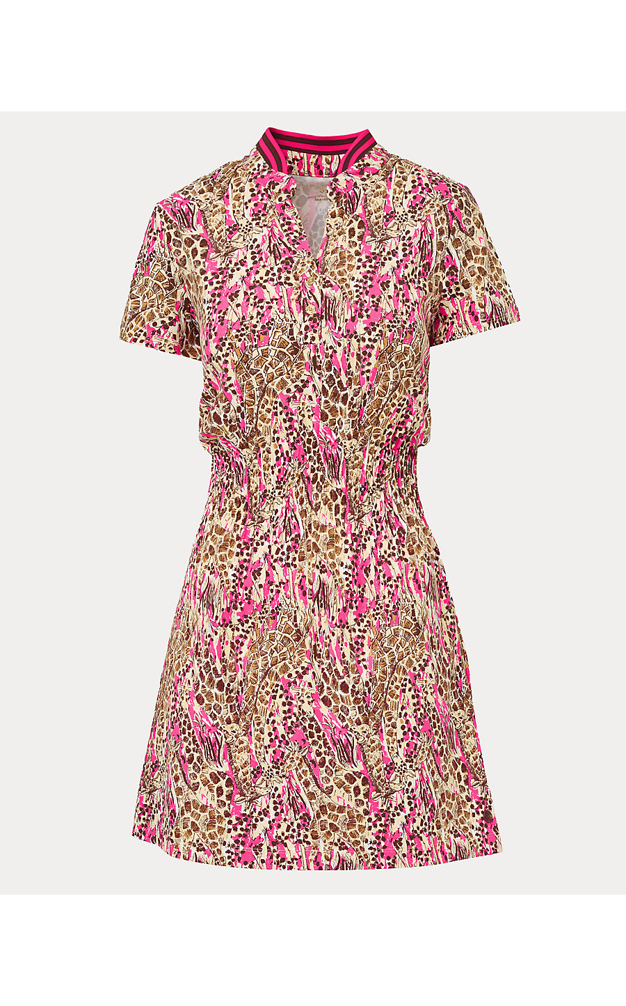 LOVE ACTIVE DRESS UPF 50+, PINK ASTER LIL SKETCHING ON SAFARI