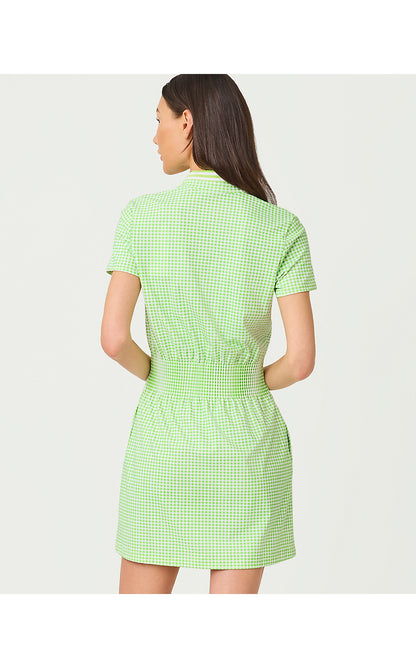LOVE ACTIVE DRESS UPF 50+, PISTACHIO MACARON LIL CHECK IT GINGHAM