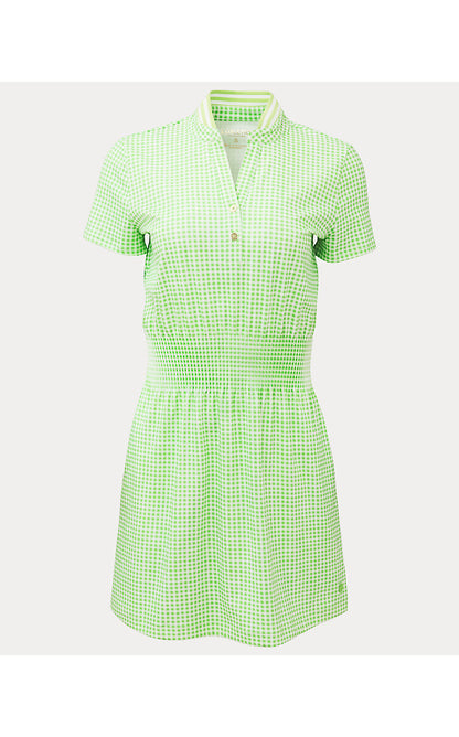 LOVE ACTIVE DRESS UPF 50+, PISTACHIO MACARON LIL CHECK IT GINGHAM