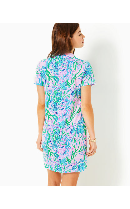 DUNE UPF 50+ SHORT SLEEVE DRESS, MULTI SEACRET ESCAPE