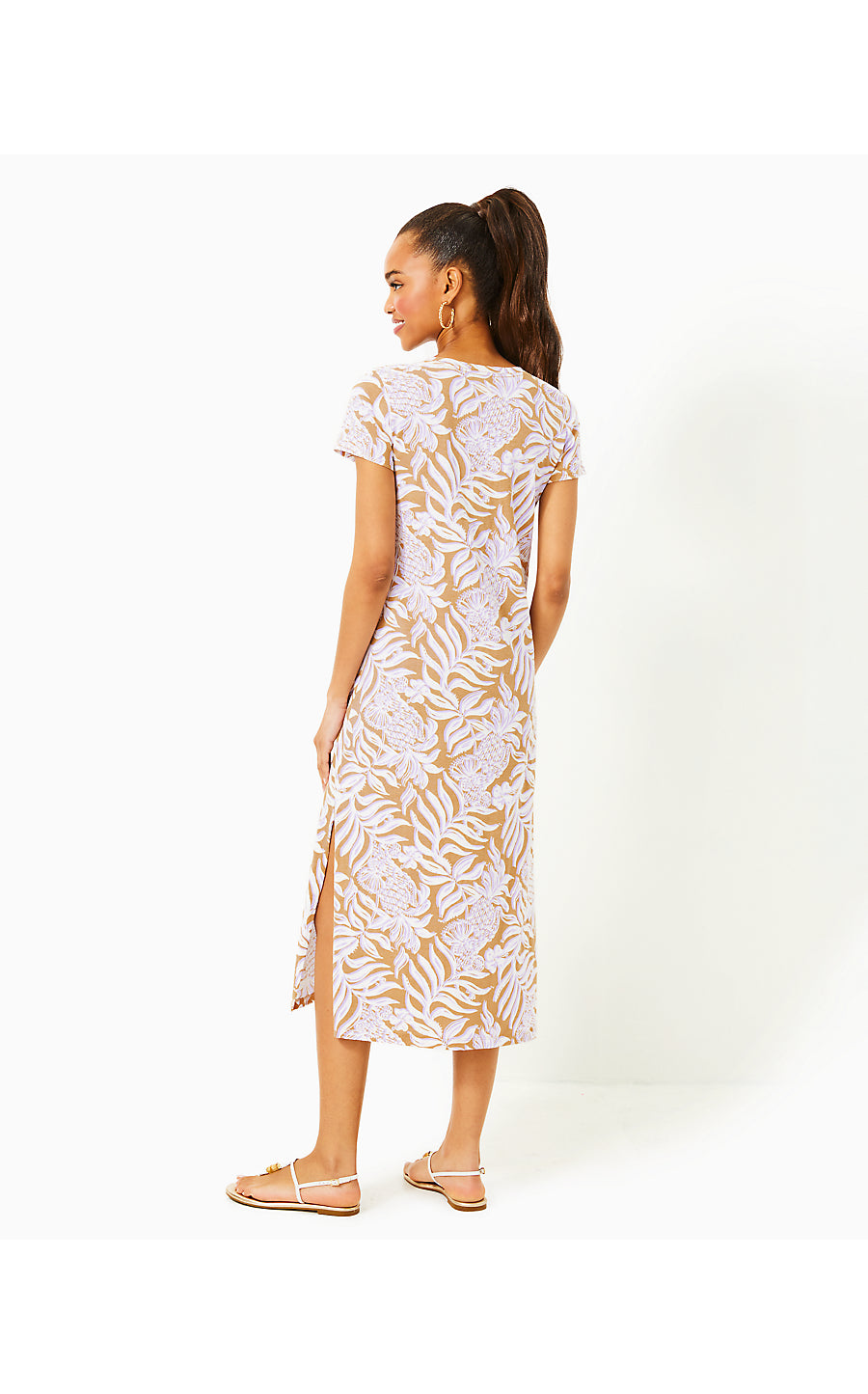 ETTA SHORT SLEEVE MAXI DRESS, RATTAN BON VIVANTS