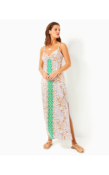 FLORALIE MAXI DRESS, MULTI BON VIVANTS ENGINEERED KNIT DRESS