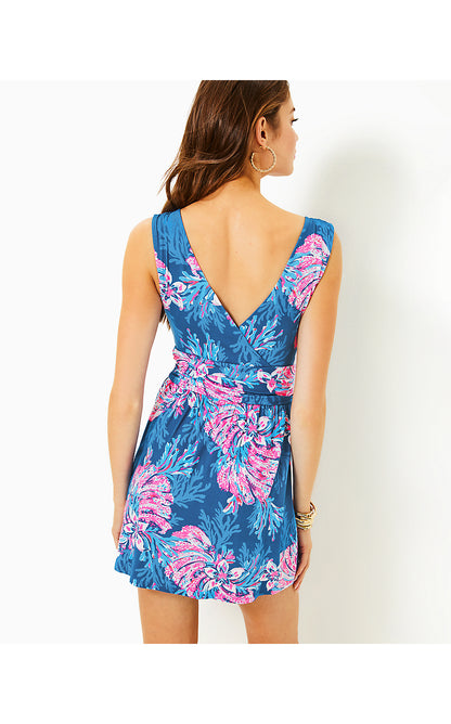 CLARA SLEEVELESS ROMPER, MULTI FOR THE FANS