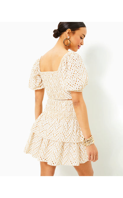 YARA EYELET SET, SAND BAR MERMAID TAIL METALLIC EYELET