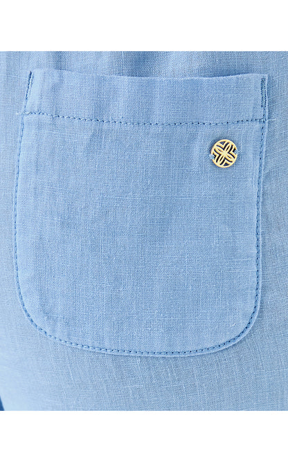 BRAWLEY LINEN CROP PANT, JACARANDA BLUE