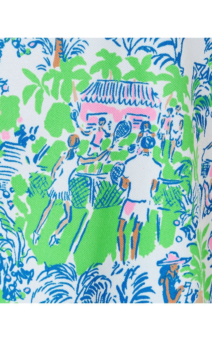 MINI MARTINA POLO DRESS, ORB GREEN SERVING IT UP