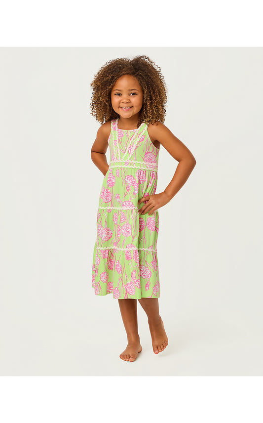 MINI POLLIE MIDI DRESS, PISTACHIO MACARON ALINA