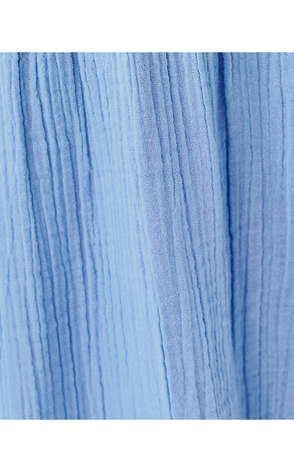 KIQUE LONG SLEEVE COVERUP, JACARANDA BLUE