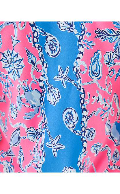 KADEN UPF 50+ MAXI DRESS, ROUSSEAU PINK BAREFOOT BEACHCOMBERS ENGINEERED CHILLYLILLY
