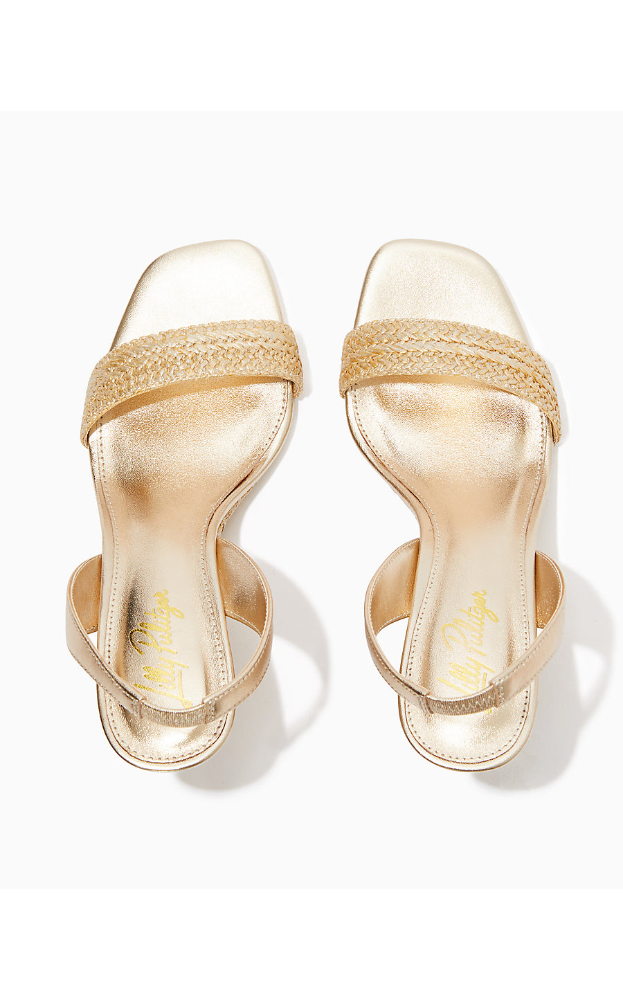 CARLA WEDGE, GOLD METALLIC