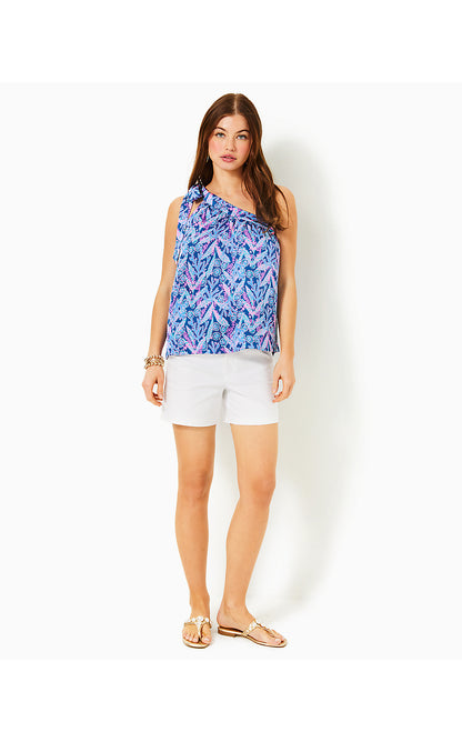 BEXLER ONE SHOULDER TOP, BARTON BLUE STAR GAZING