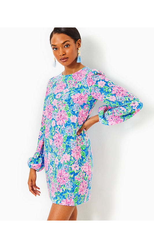 ALYNA LONG SLEEVE DRESS, MULTI SPRING IN YOUR STEP