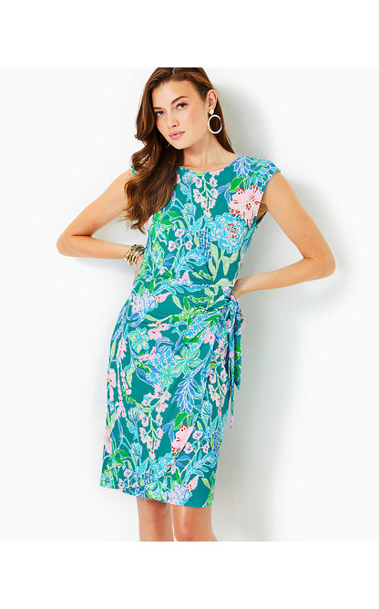 TORYN KNEE LENGTH DRESS, MULTI HOT ON THE VINE