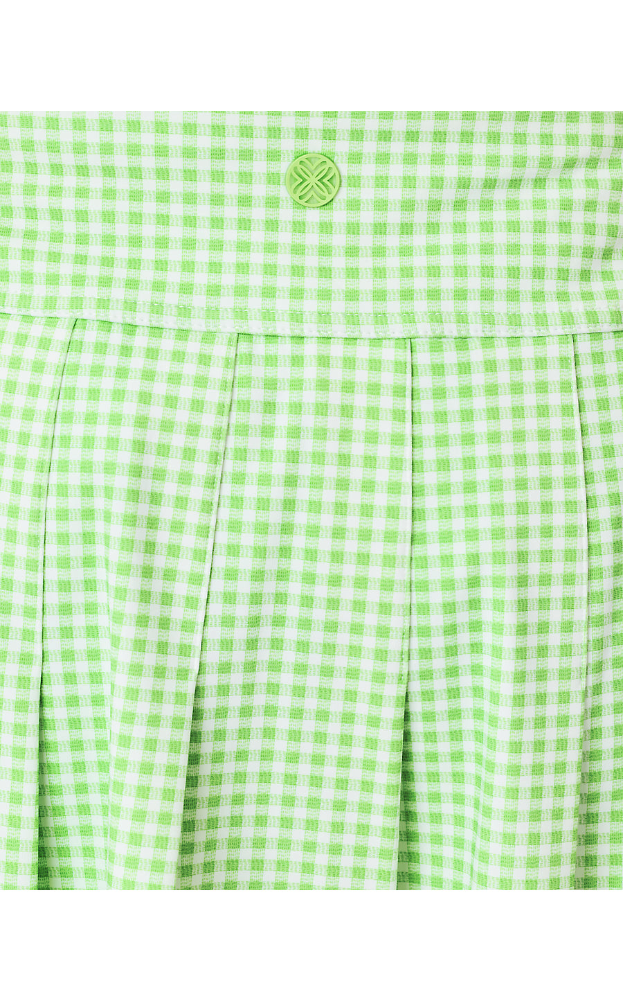 ANNORA SKORT UPF 50+, PISTACHIO MACARON LIL CHECK IT GINGHAM