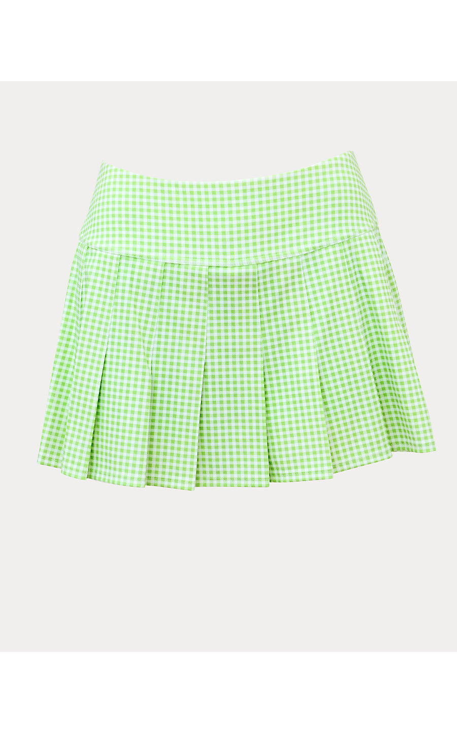ANNORA SKORT UPF 50+, PISTACHIO MACARON LIL CHECK IT GINGHAM