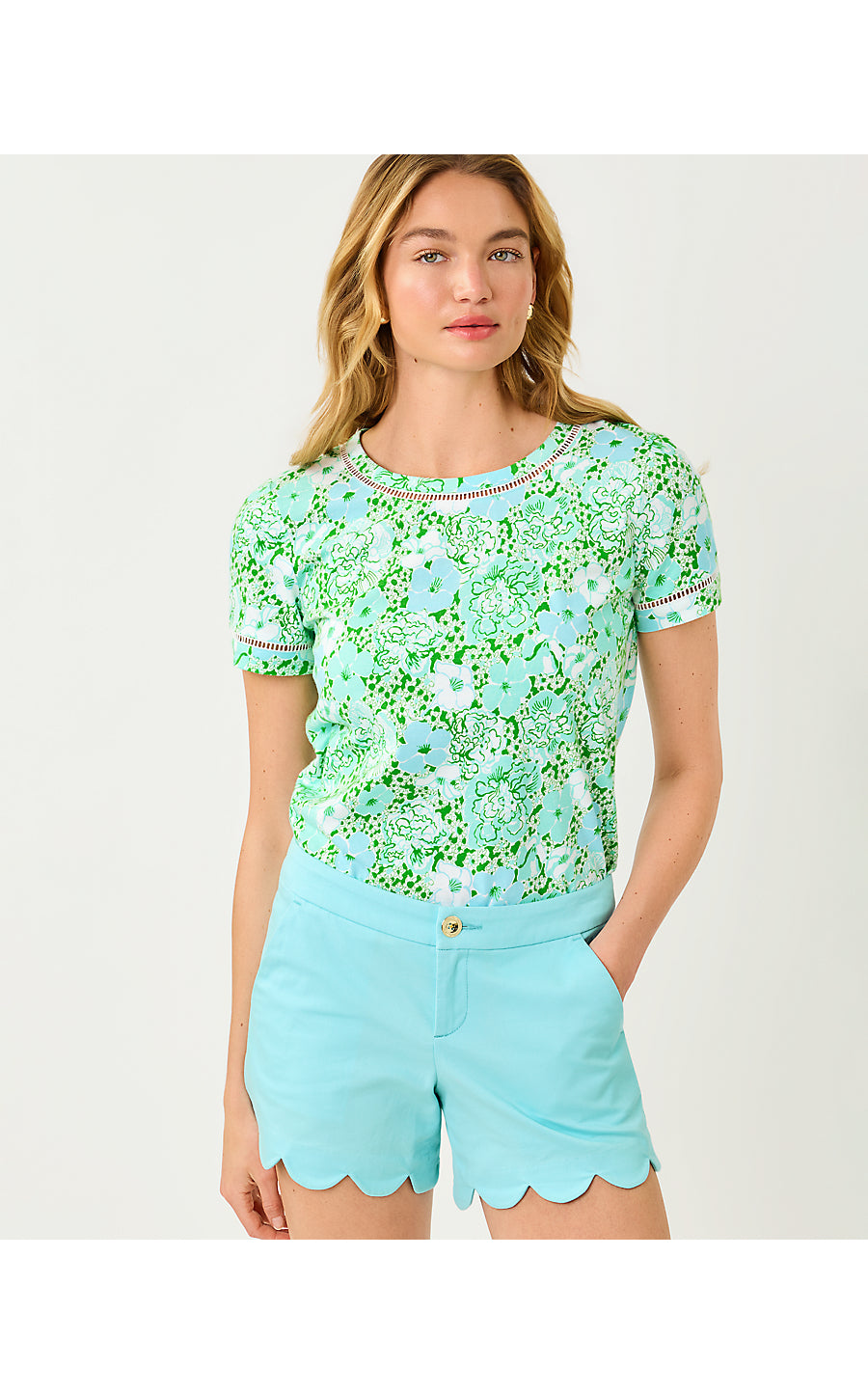 BUTTERCUP STRETCH SHORT, DAY DREAM BLUE