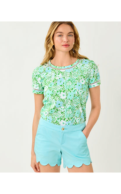 BUTTERCUP STRETCH SHORT, DAY DREAM BLUE