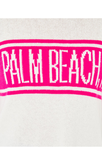 KELSA SWEATER, PASSION FRUIT PINK PALM BEACH FL JACQUARD