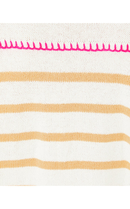 KYREN SWEATER, COCONUT NEVER ENDING STRIPE