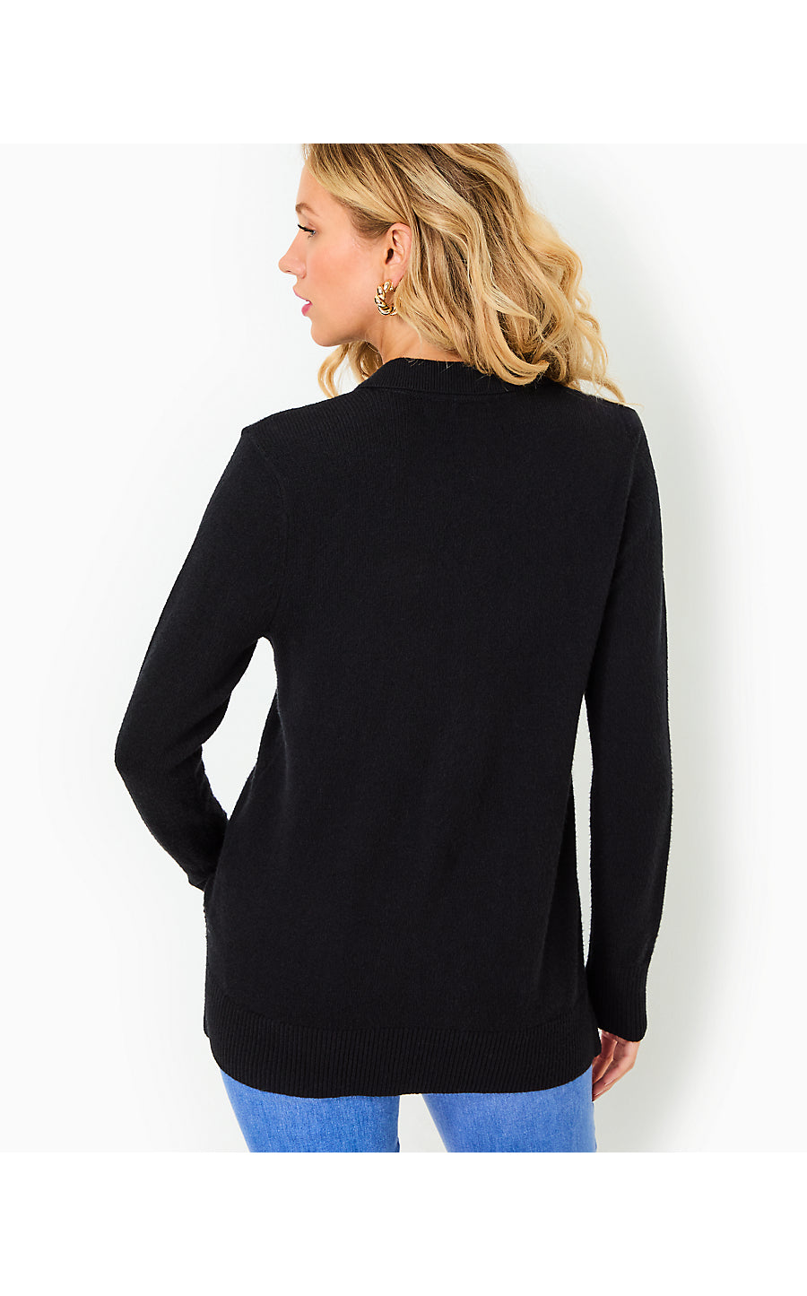 JETTE TUNIC SWEATER, BLACK