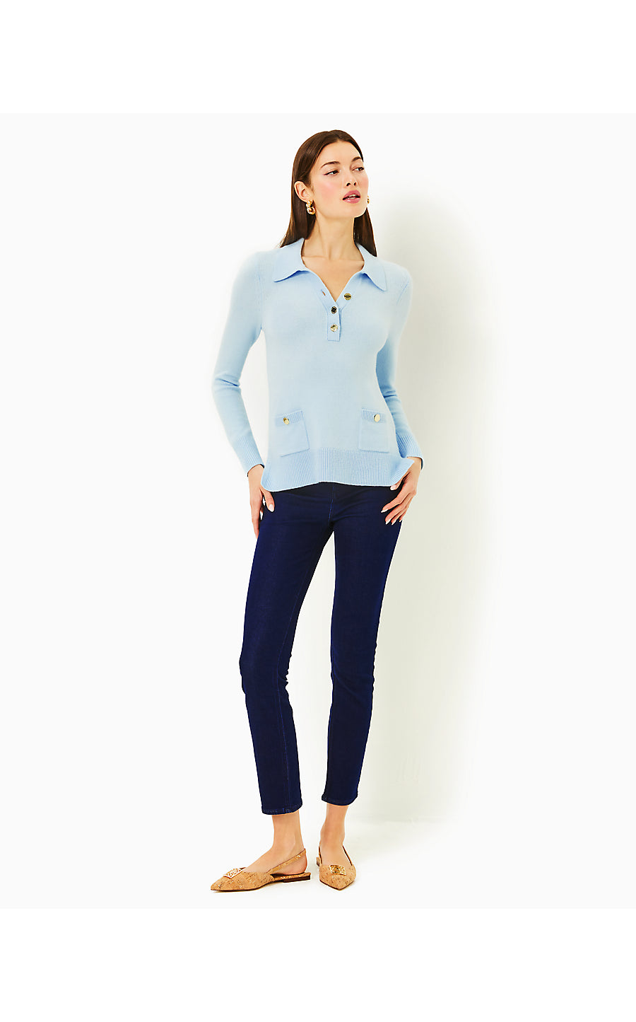 JETTE TUNIC SWEATER, BONAIRE BLUE