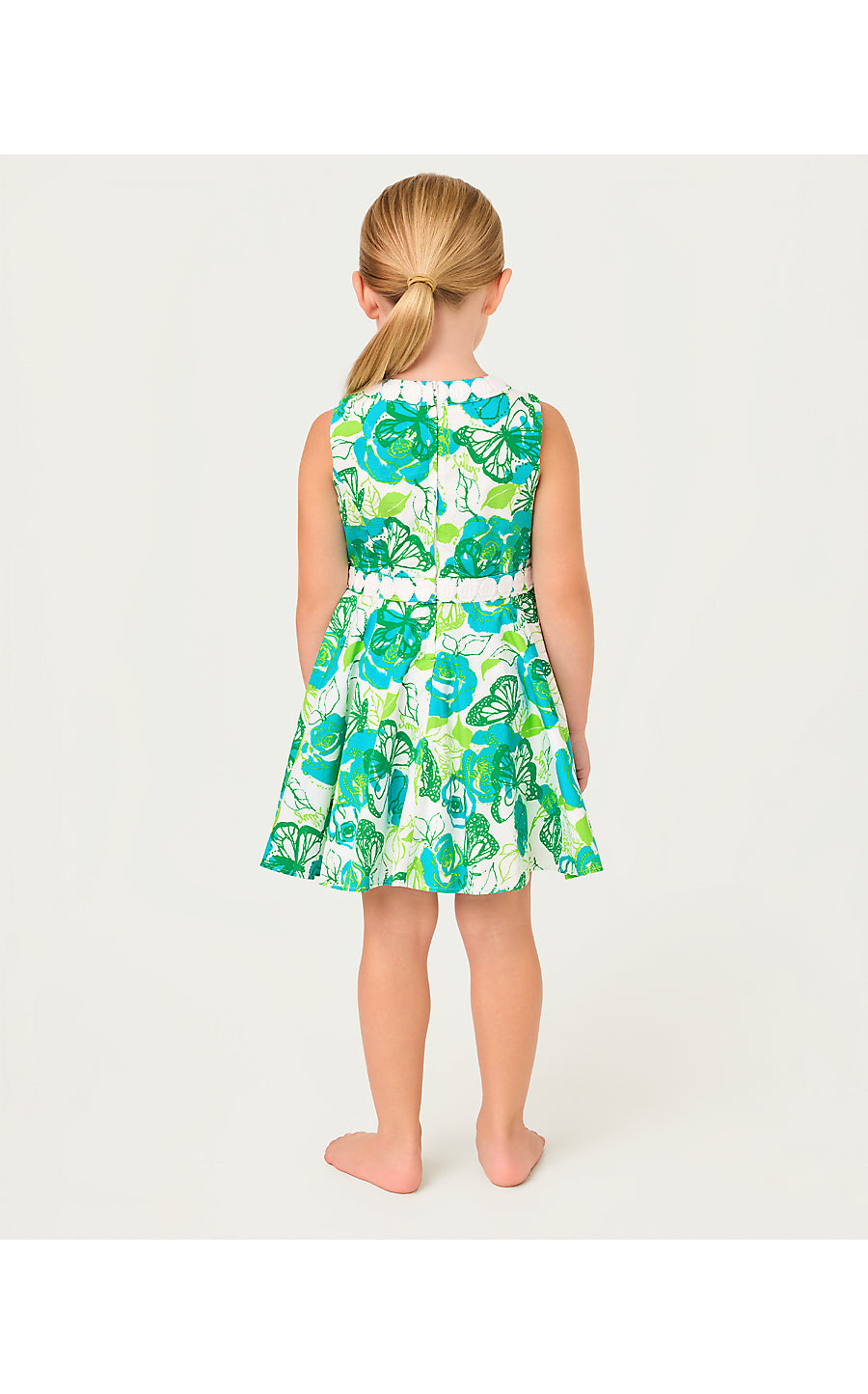 IDALA DRESS, RESORT WHITE MONARCH ROSE