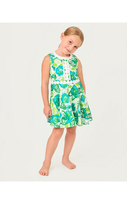 IDALA DRESS, RESORT WHITE MONARCH ROSE