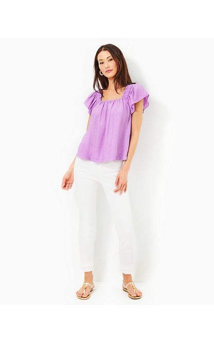 CARALISA SHORT SLEEVE TOP, LAGO LILAC