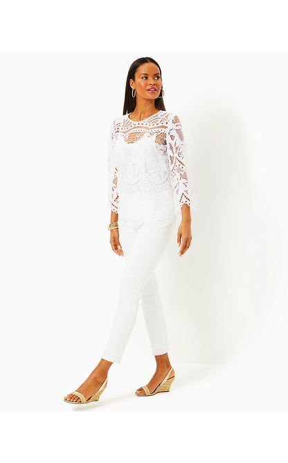 OAKLYNN TUNIC, RESORT WHITE PALMS IN PARADISE LACE