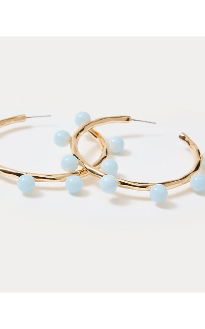 WAVE N SEA HOOP EARRINGS, BLUETTE