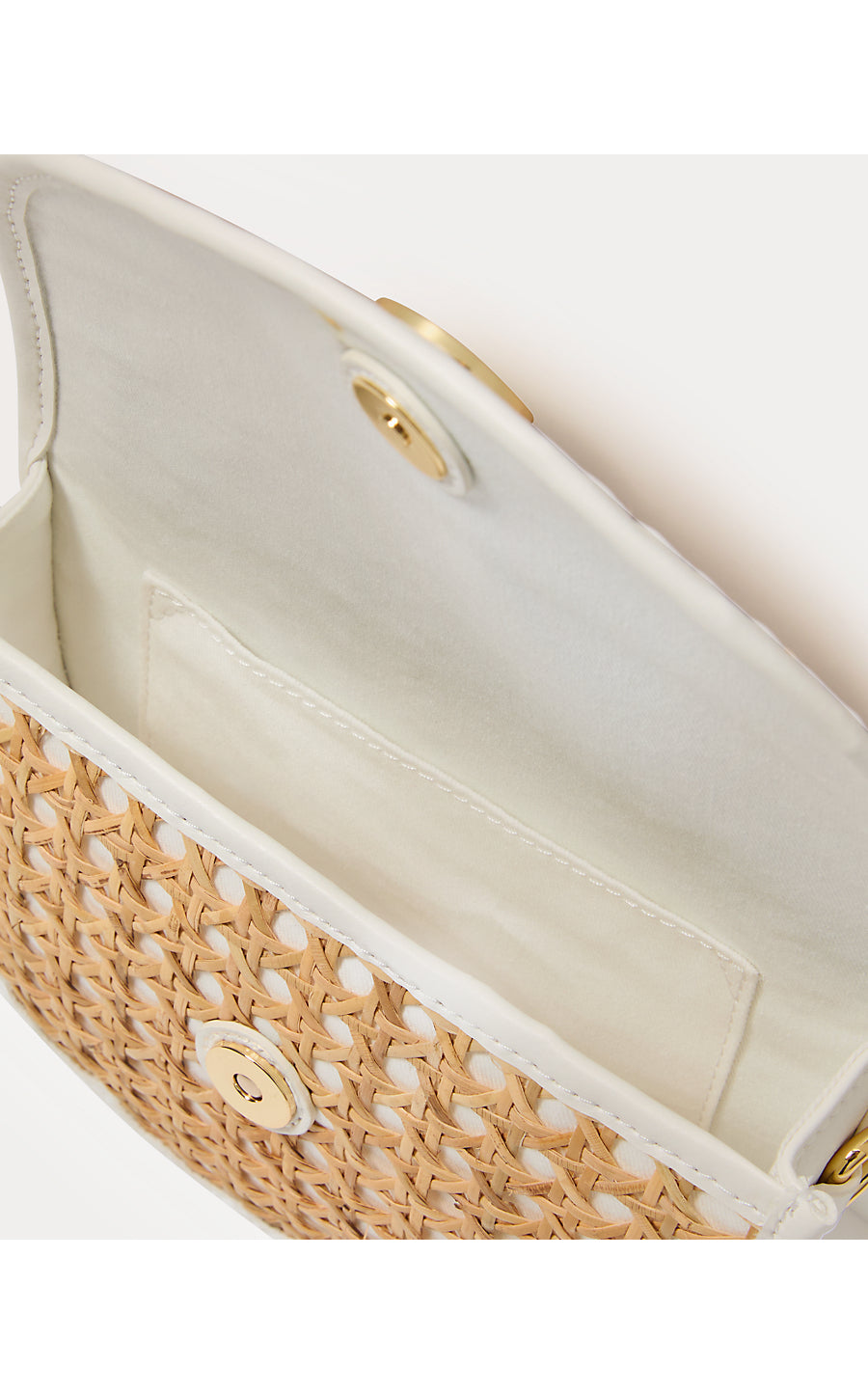 CAMILLE CANE BELT BAG, SAND BAR X RESORT WHITE