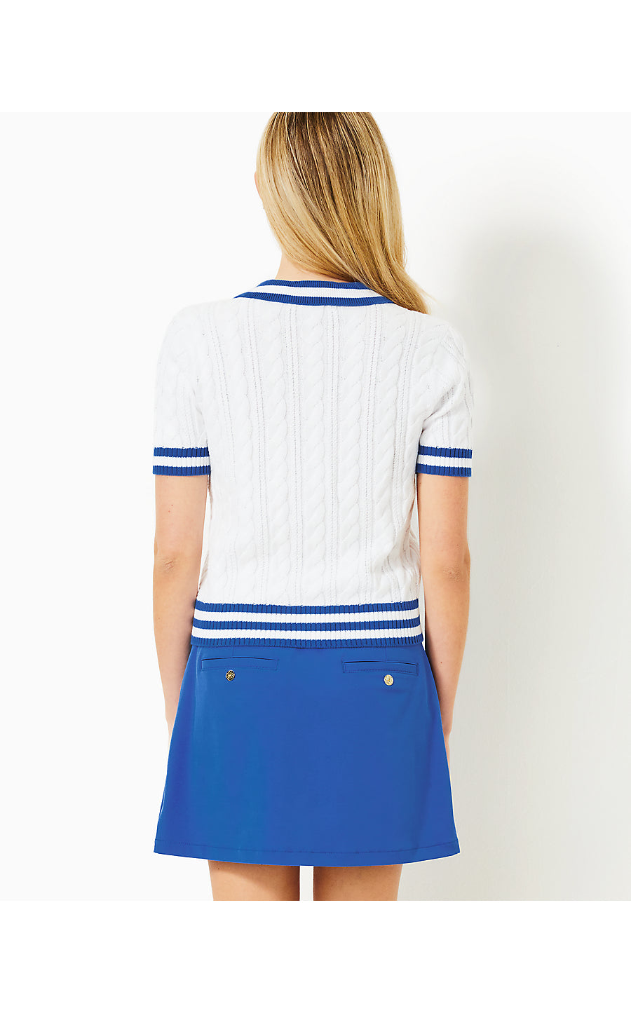 SUZETTE SWEATER, RESORT WHITE X MARTINIQUE BLUE TIPPING