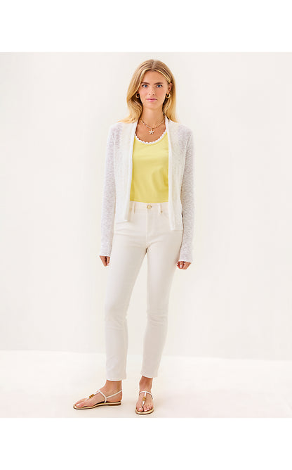 FARETTA CARDIGAN, RESORT WHITE