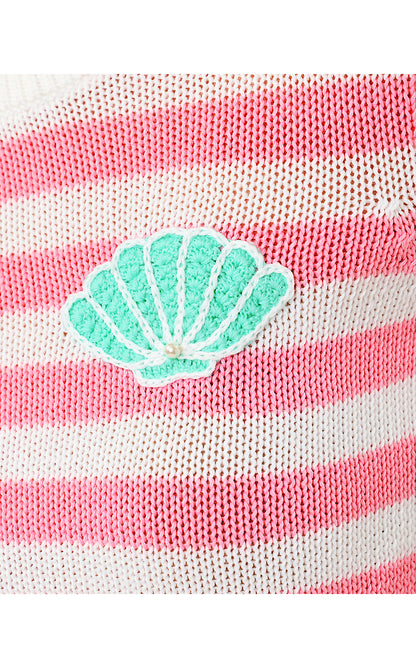 KELLYN SWEATER, CONCH SHELL PINK NAUTI STRIPE