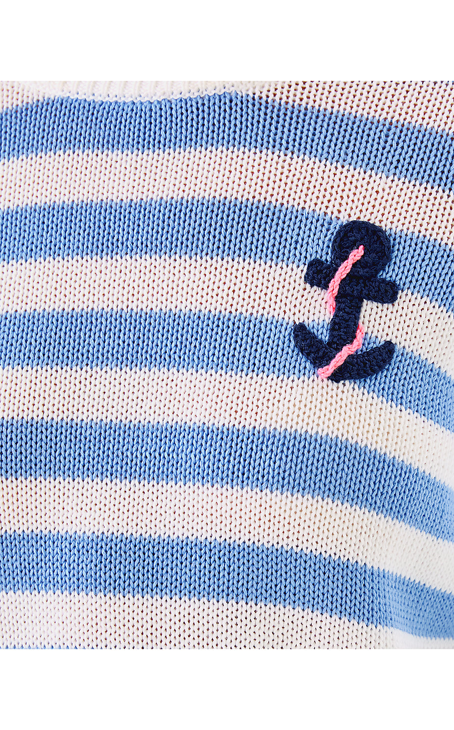 KELLYN SWEATER, JACARANDA BLUE NAUTI STRIPE